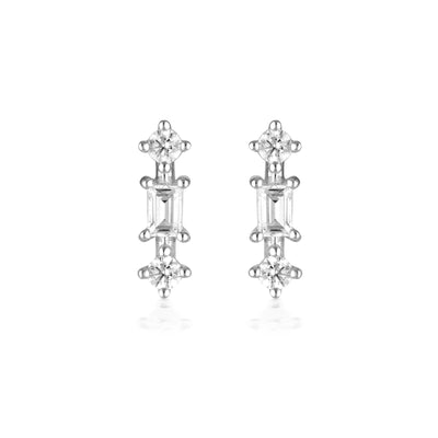 GEORGINI THE LAYERED EDIT TOLU EARRING SILVER