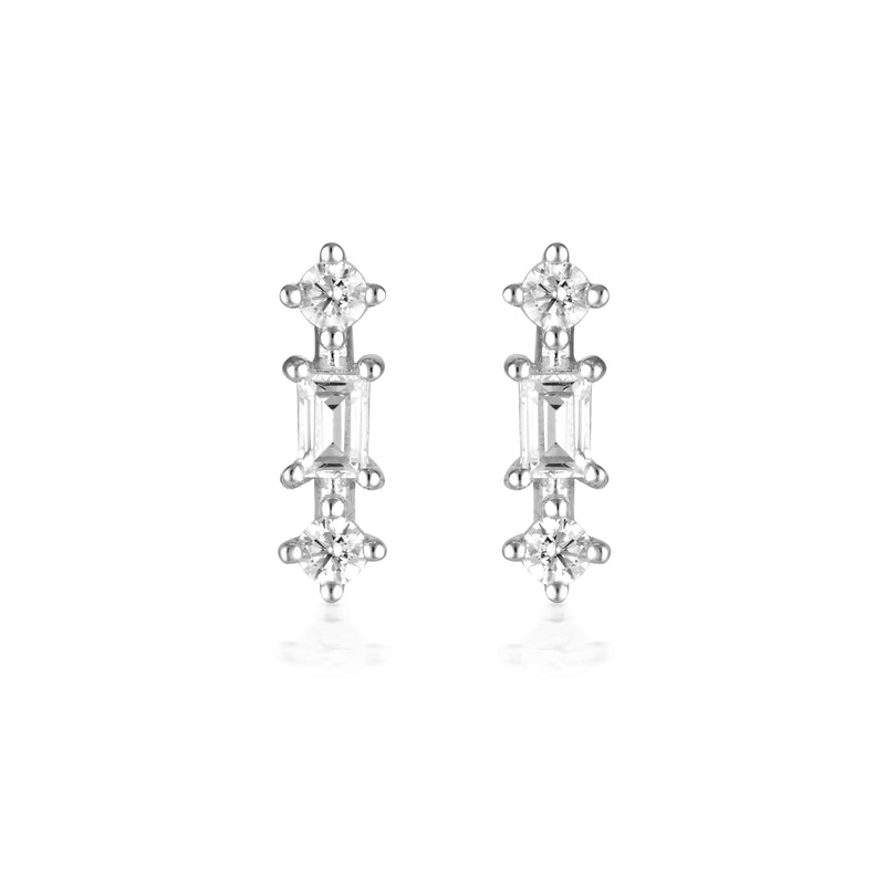 GEORGINI THE LAYERED EDIT TOLU EARRING SILVER