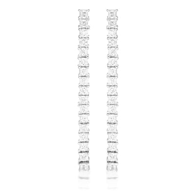 GEORGINI ICONIC BRIDAL VERA EARRINGS SILVER