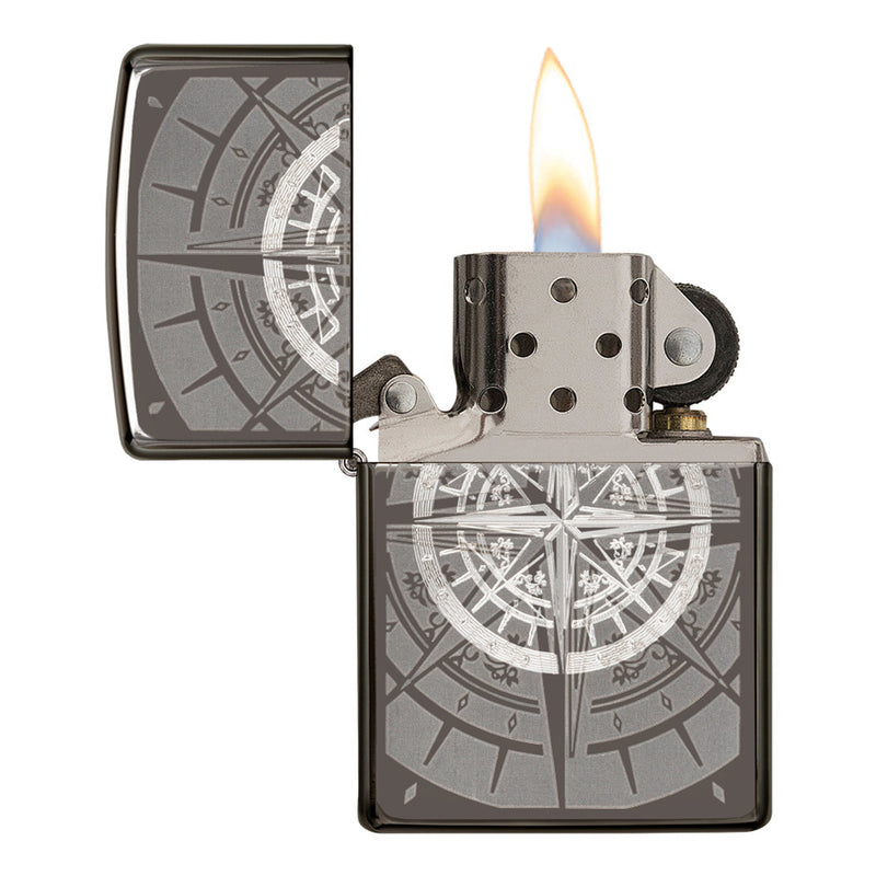 Zippo 29232 8 Points Black Ice Laser/Auto Engrave Lighter