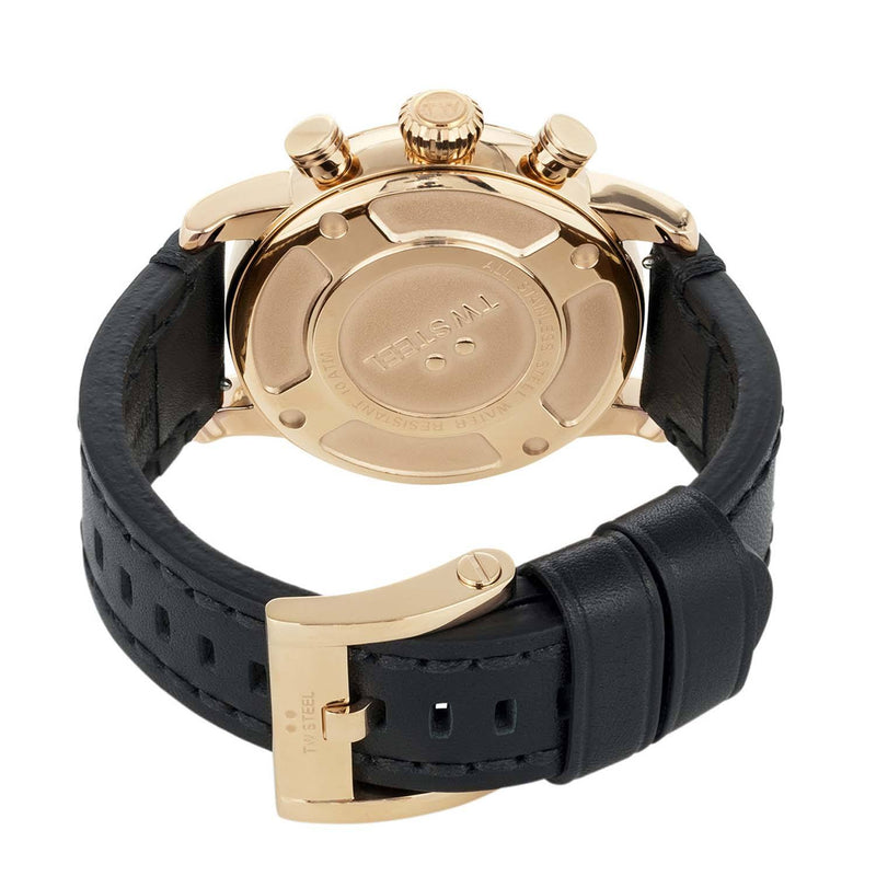 TW Steel Maverick 45mm Chronograph Black Leather