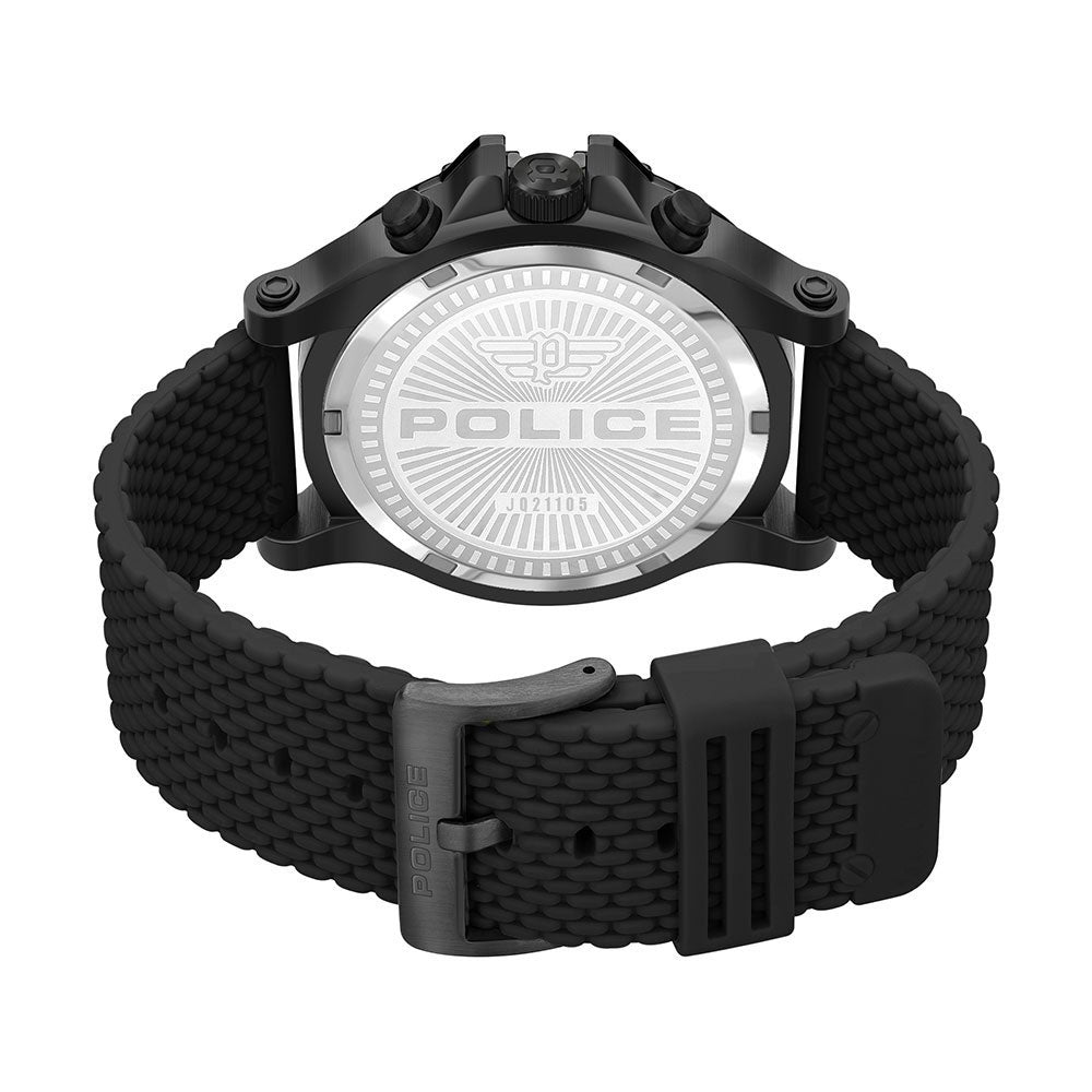 Police Surigao Black Silicon Strap Watch PEWJQ2110551