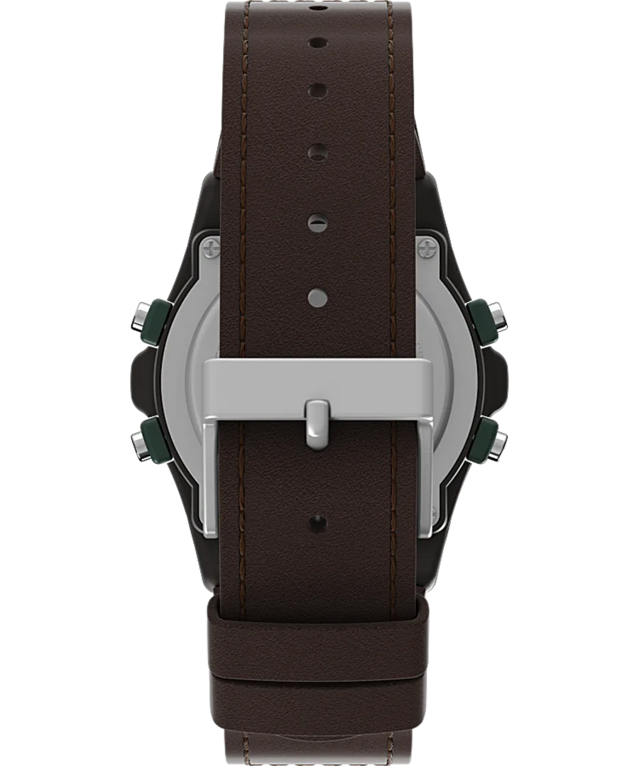 Timex Atlantis 40mm Fabric and Leather Strap Watch TW2V44300