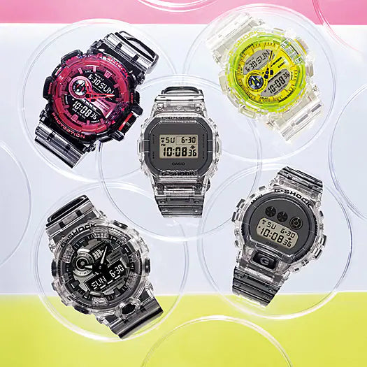 G-Shock Digital Skeleton Transparent Band Watch DW6900SK-1D