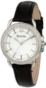 Bulova  Diamond Leather Strap  96R147 - Womens  Watch