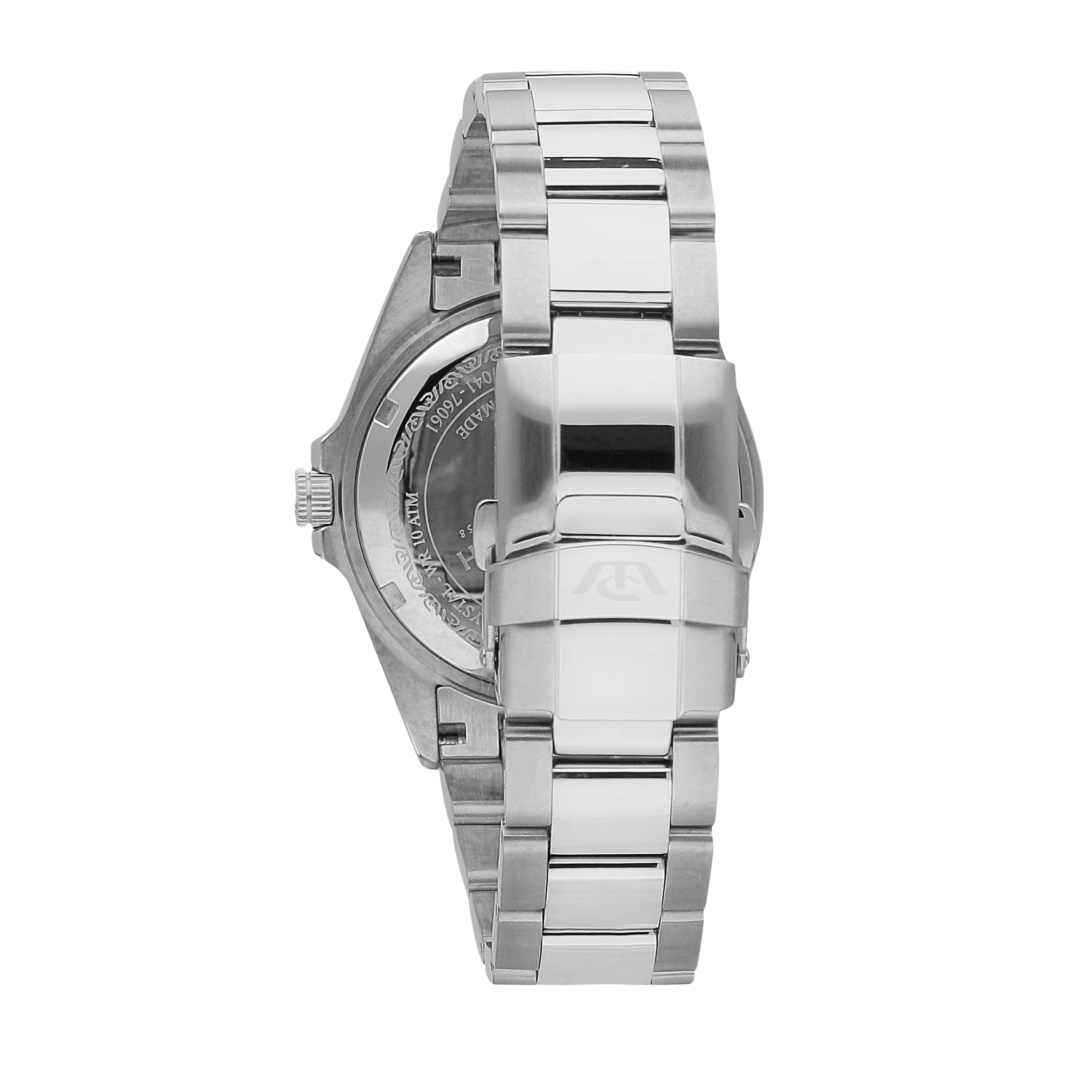 Philip Caribe Black Stainless Steel Watch