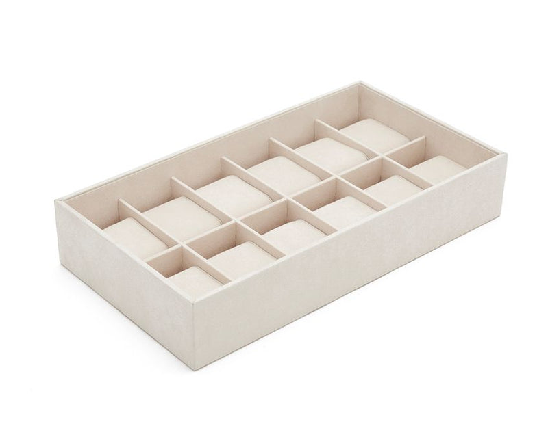 Wolf Vault 12PC Watch Tray Insert Beige 436570