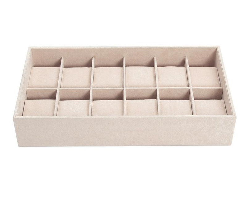 Wolf Vault 12PC Watch Tray Insert Beige 436570