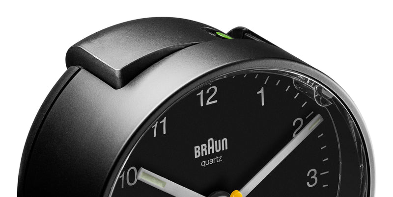 Braun Classic Analogue Black Dial Alarm Clock