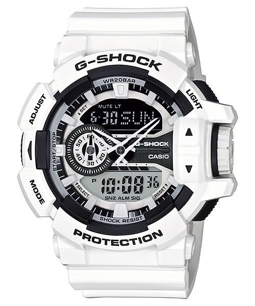 Casio G-Shock Ana-Digital Watch - Black/White (Ga400-7A)