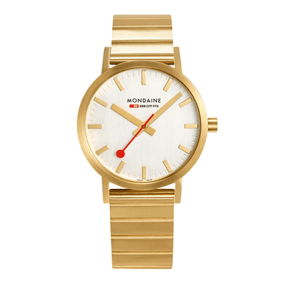 Mondaine Classic IP Gold-Plated Stainless Steel Mens Watch A660.30360.16SBM