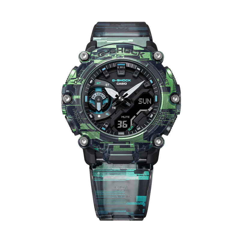 G-Shock Iridescent Digital Transparent Resin Band Watch GA2200NN-1A