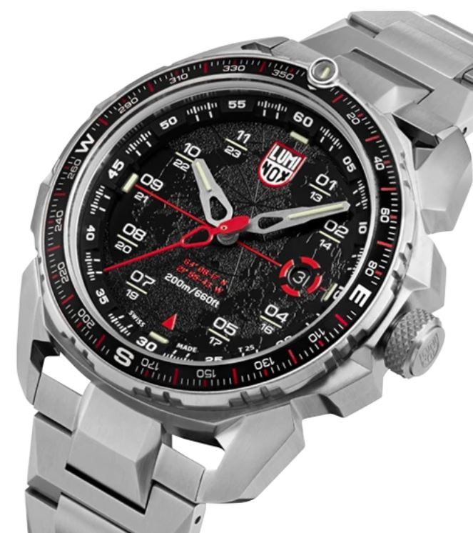 Luminox Ice-Sar Arctic 1200 Series Black Dial Stainless Steel Watch