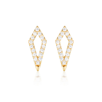 GEORGINI ROCK STAR KITE GOLD EARRINGS