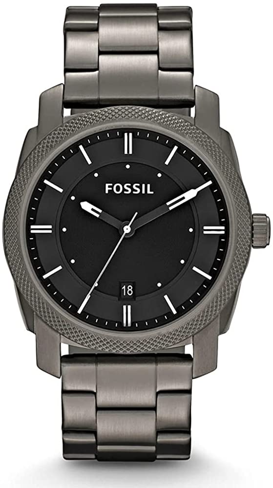 Fossil Machine 黑色表盘男式烟熏手表 FS4774IE