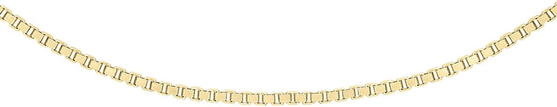 9K Yellow Gold Adjustable Venetian Box Chain 40-45cm