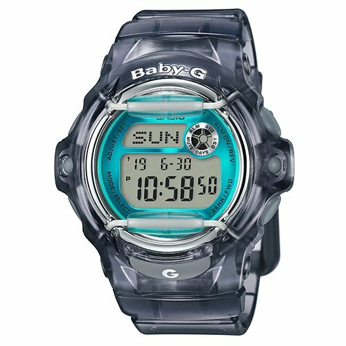 Casio Baby-G Female Grey/Blue Digital Beachside Watch BG169R-8B