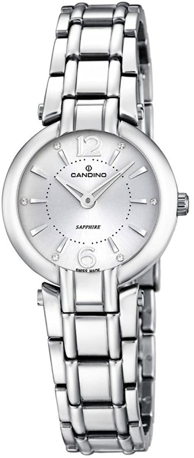 Candino Quartz with Silver Dial and Silver Stainless Steel Strap Women Watch
