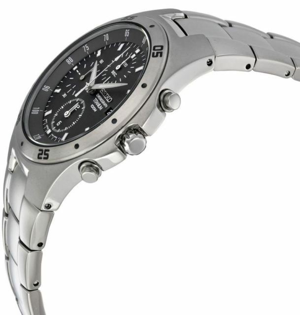 Seiko Titanium Chronograph Snd419 Snd419P1 Snd419P Mens Watch