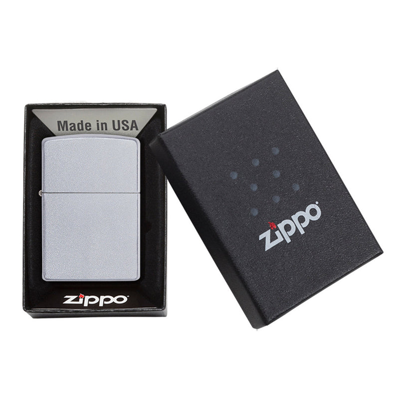 Zippo 205 缎面镀铬打火机