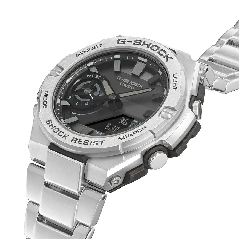 G-Shock G-Steel 太阳能不锈钢表带手表 GSTB500D-1A1