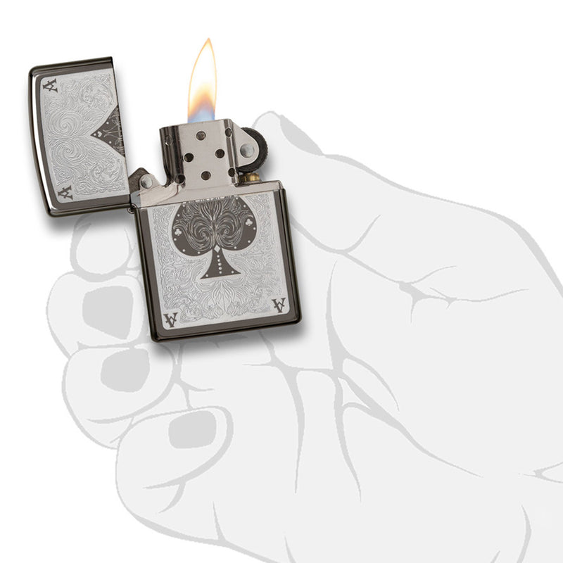 Zippo 28323 Lucky Ace 黑冰打火机