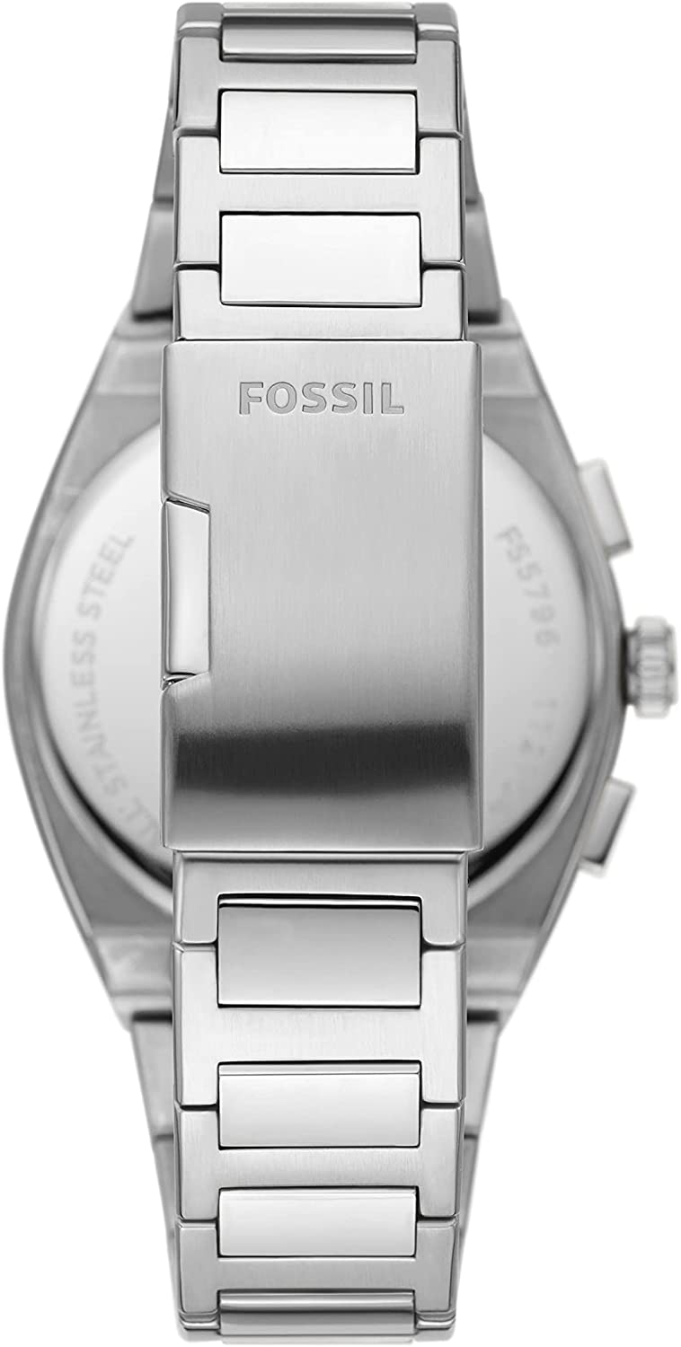 Fossil Everett 计时码表蓝色表盘男式手表 FS5795