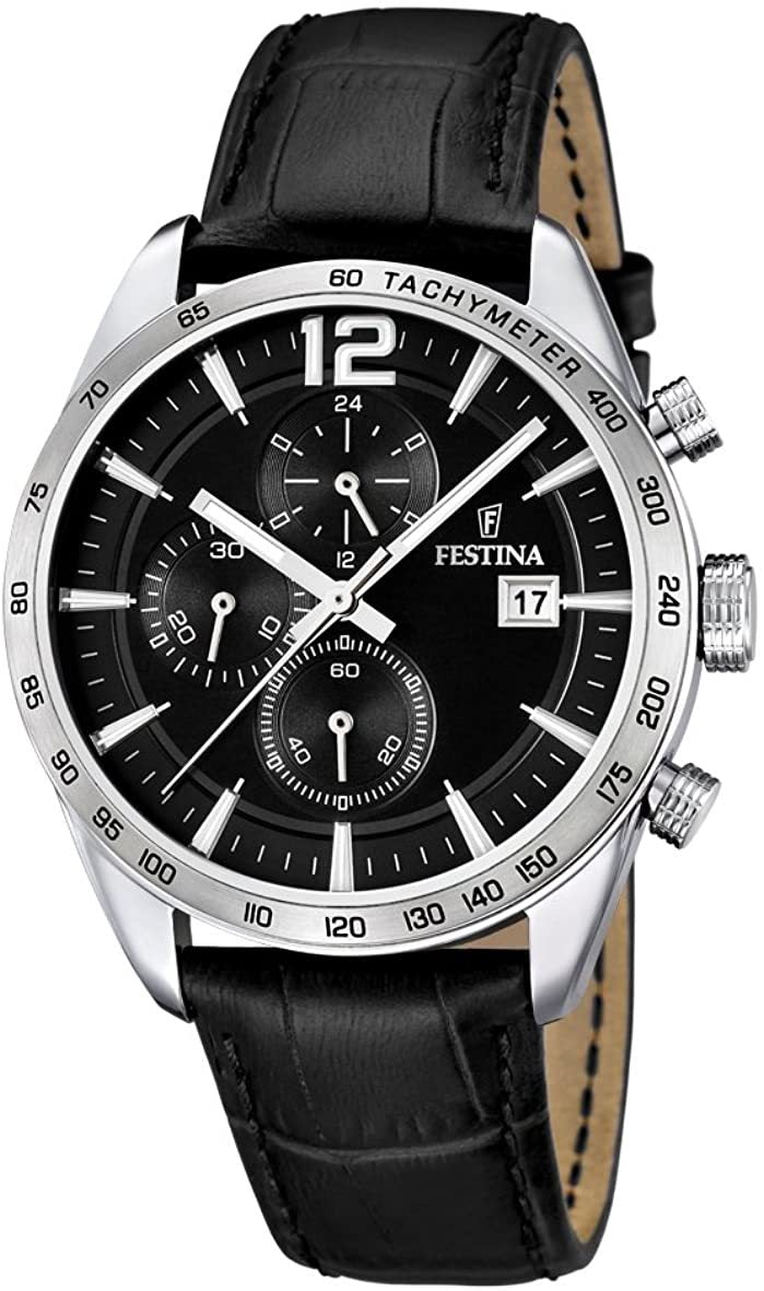 Festina Chrono Sport Chronograph Solid Case Mens Watch