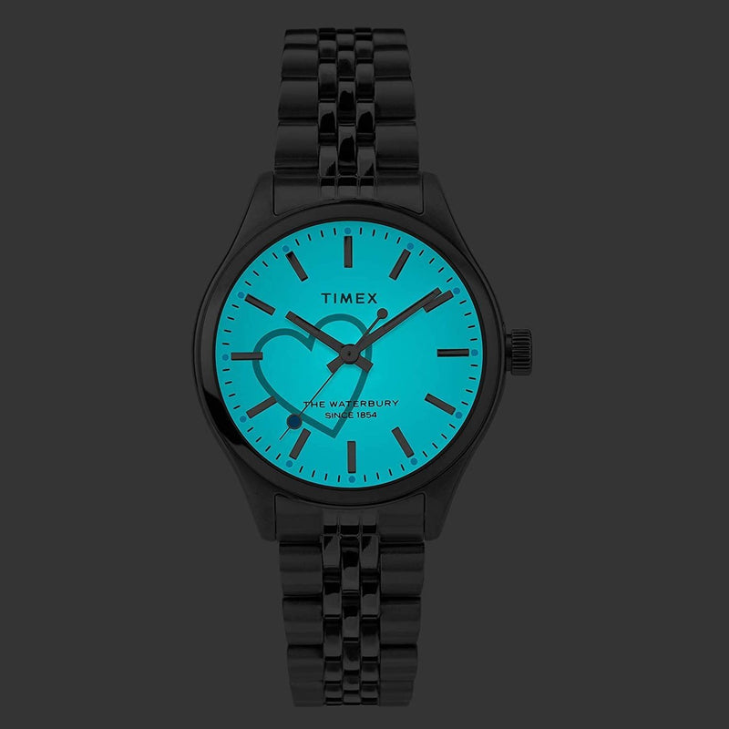 Timex Waterbury Neon 34mm Stainless Steel Watch