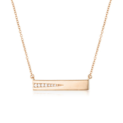 GEORGINI THE LAYERED EDIT GILDED PENDANT ROSE GOLD