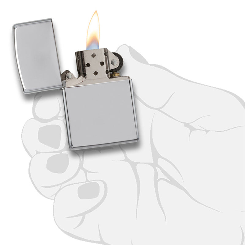 ZIPPO 250 高抛光镀铬打火机