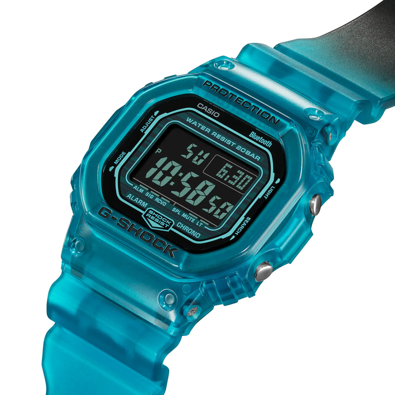 G-Shock Digital Bluetooth Blue Translucent Watch DWB5600G-2D