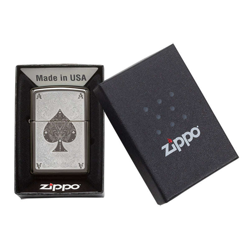 Zippo 28323 Lucky Ace 黑冰打火机