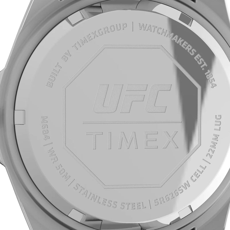 Timex UFC Debut 3 指针 42.5 毫米不锈钢表带手表 TW2V56600