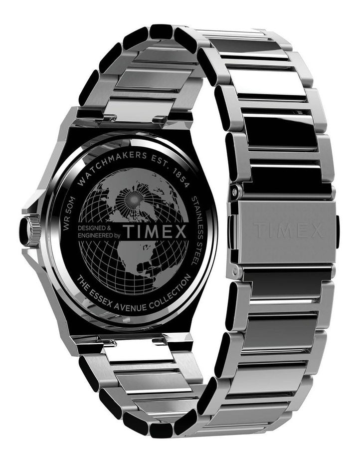 Timex Steel Black Dial 40mm Watch TW2U42400