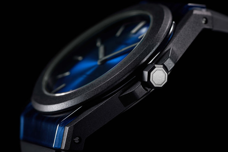 D1 Milano Carbonlite Blue 40.5mm Watch CLRJ04