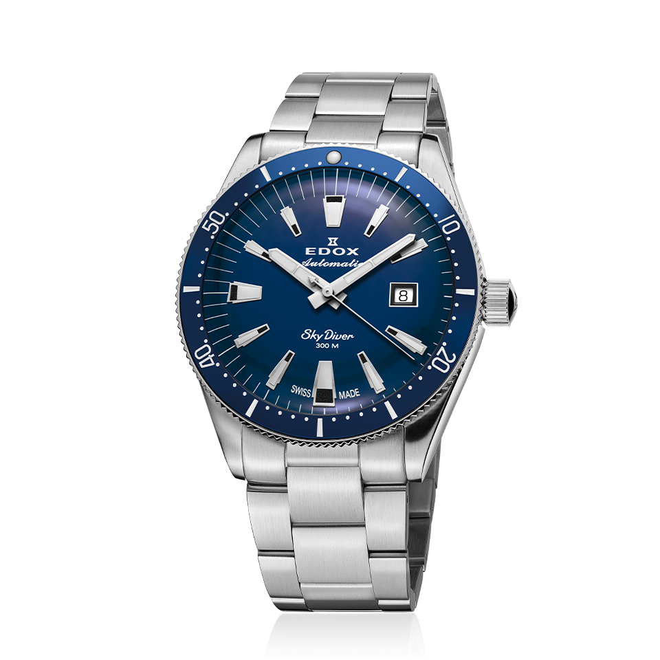 Edox Skydiver Automatic Blue Dial Men's Watch 801263BUMBUIN