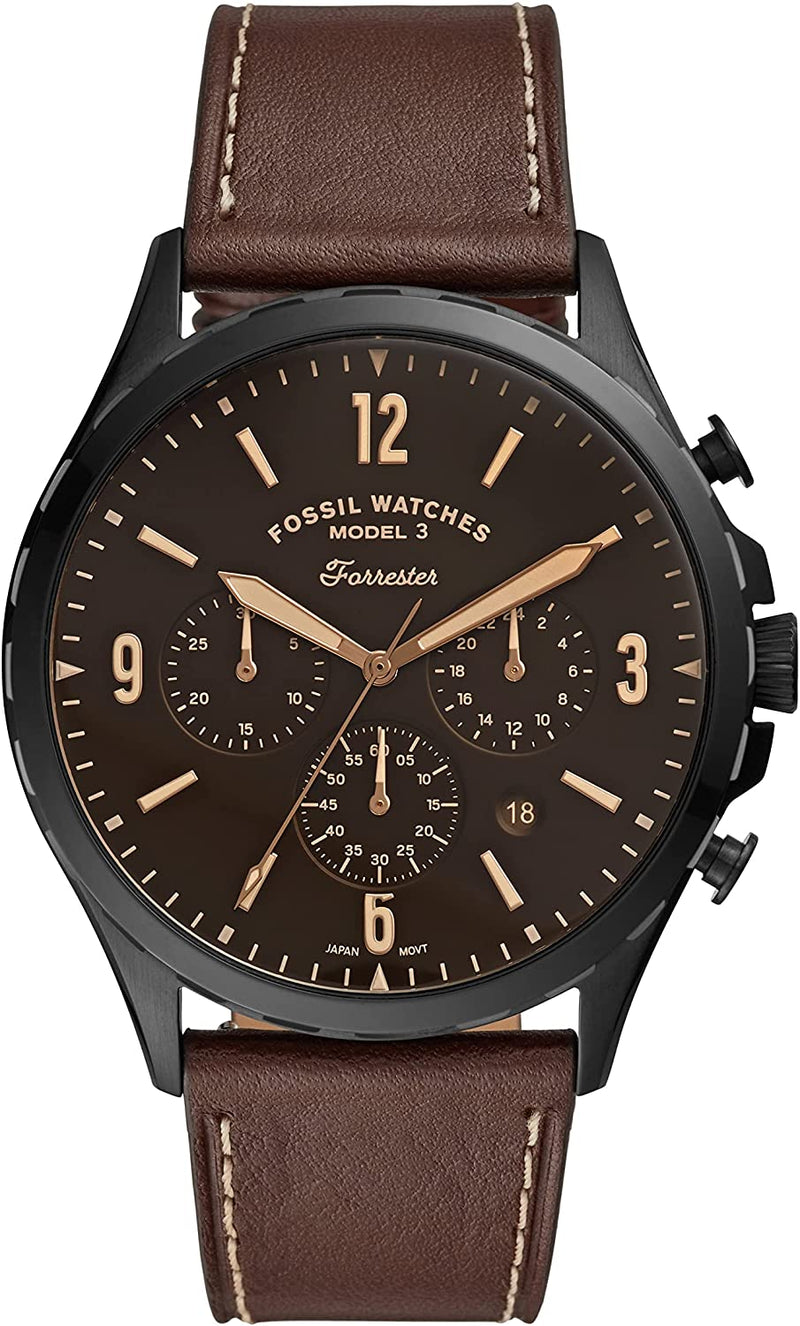 Fossil Forrester Chronograph Brown Dial Mens Watch FS5608