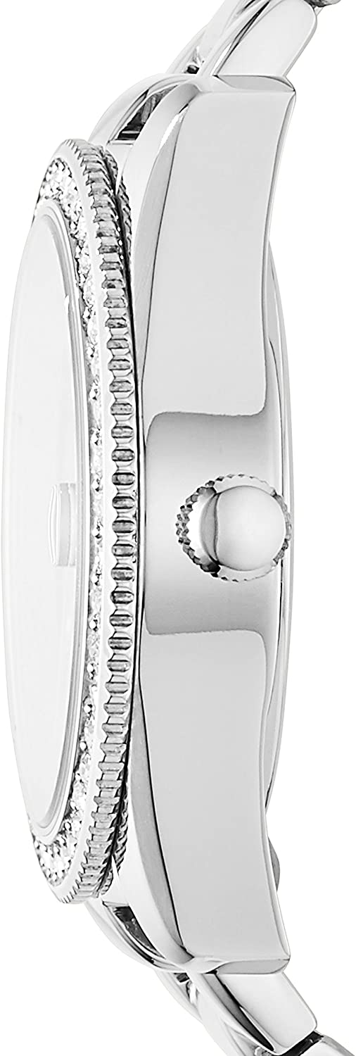 Fossil Scarlette Mini Crystal Silver Dial Watch ES4317 Watch Direct