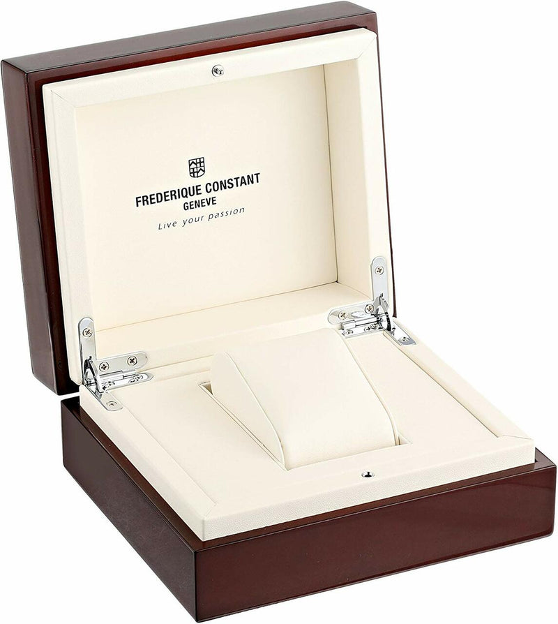 Frederique Constant Slim Line Silver Dial Gold-Plated Unisex Watch 235M4S5