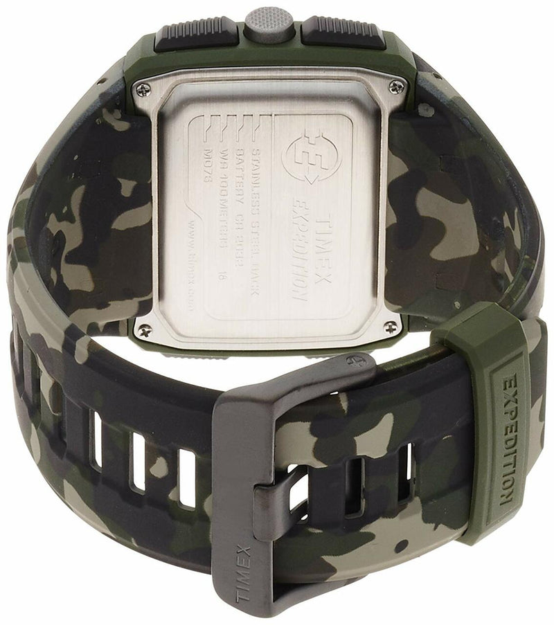 Timex Mens Grid Shock Lcd Dial With A Camo Resin Strap Watch Tw4B02900