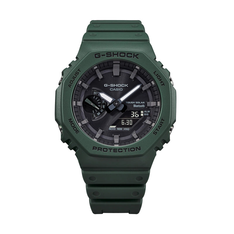 G-Shock CasioOak GAB2100-3A Green Watch with Smartphone Link and Tough Solar