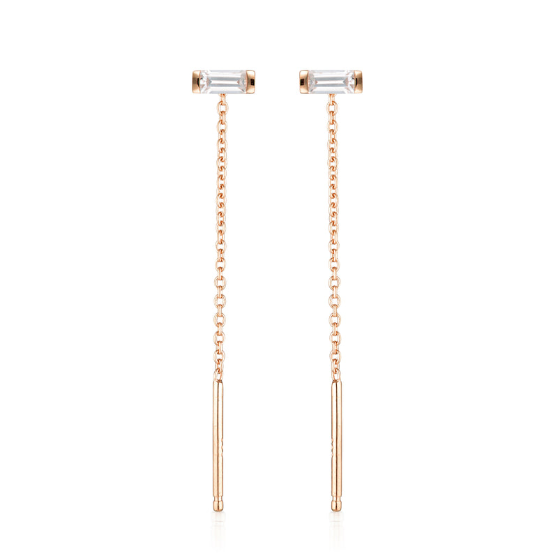 GEORGINI THE LAYERED EDIT TATU EARRING ROSE GOLD