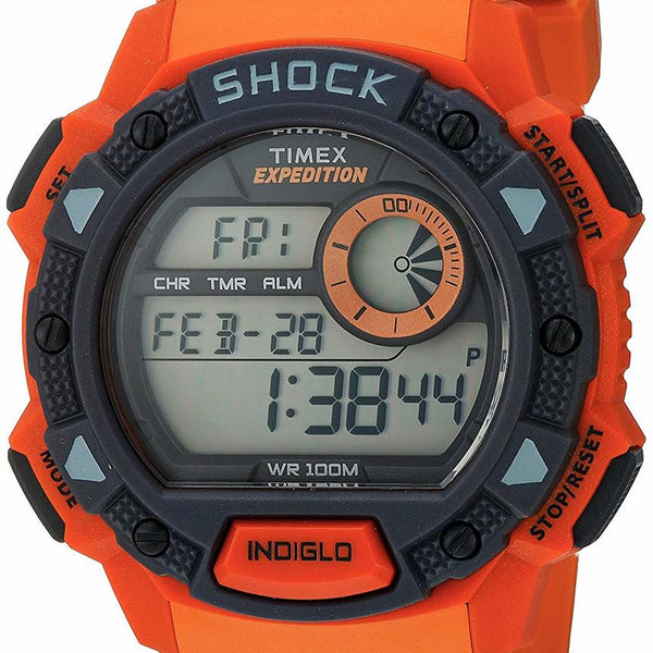 Timex Expedition Base Shock Orange Mens Watch Watch Direct