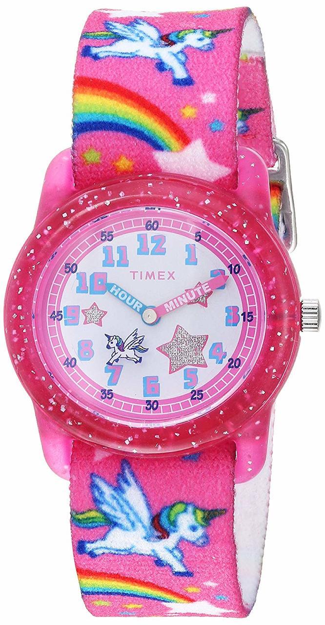 Timex Girls Time Machines Analog Elastic Fabric Strap Watch