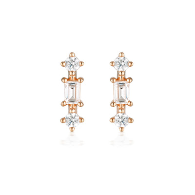 GEORGINI THE LAYERED EDIT TOLU EARRING ROSE GOLD