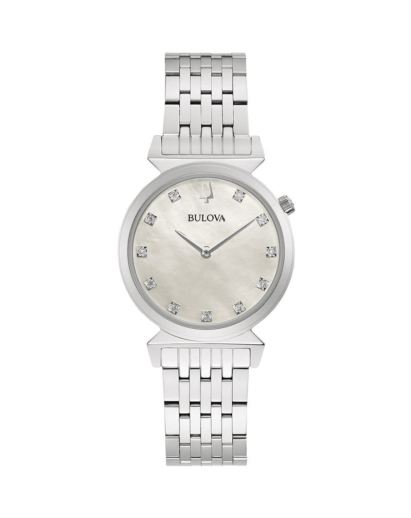 Bulova Classic Regatta 钻石女士手表 96P216