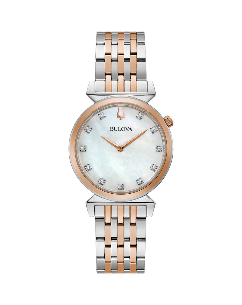 Bulova Diamond Classic Two Tone Women's Watch 98P192