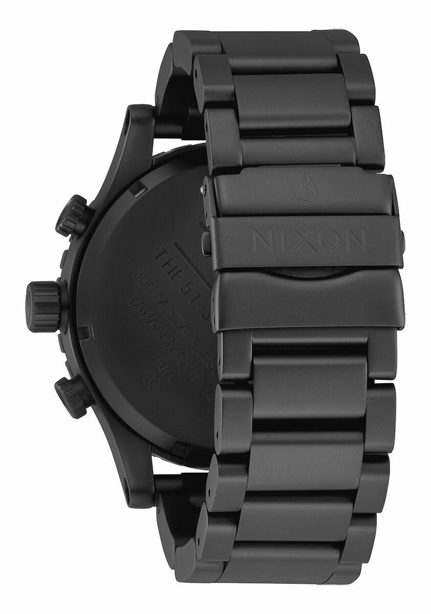 Nixon 51-30 Chrono All Matte Black And Black Mens Watch A0833086-00