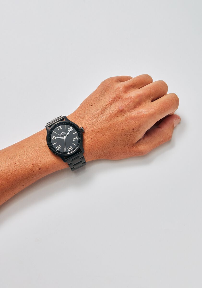 Nixon Patrol Watch Black/ Silver Men's Watch A1242-180-00